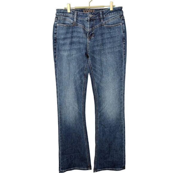 Rock & Roll Denim Riding Bootcut Jeans Womens Size 30 x34 Dark Wash Western Cowg - Picture 1 of 12